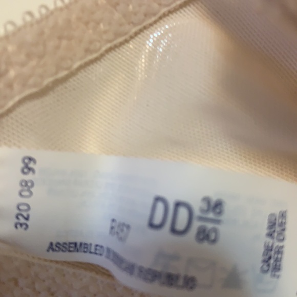 BALI ENCHANTRESS BRA CREAM LACE 36DD UNDERWIRE STYLE 3770 - Picture 10 of 13